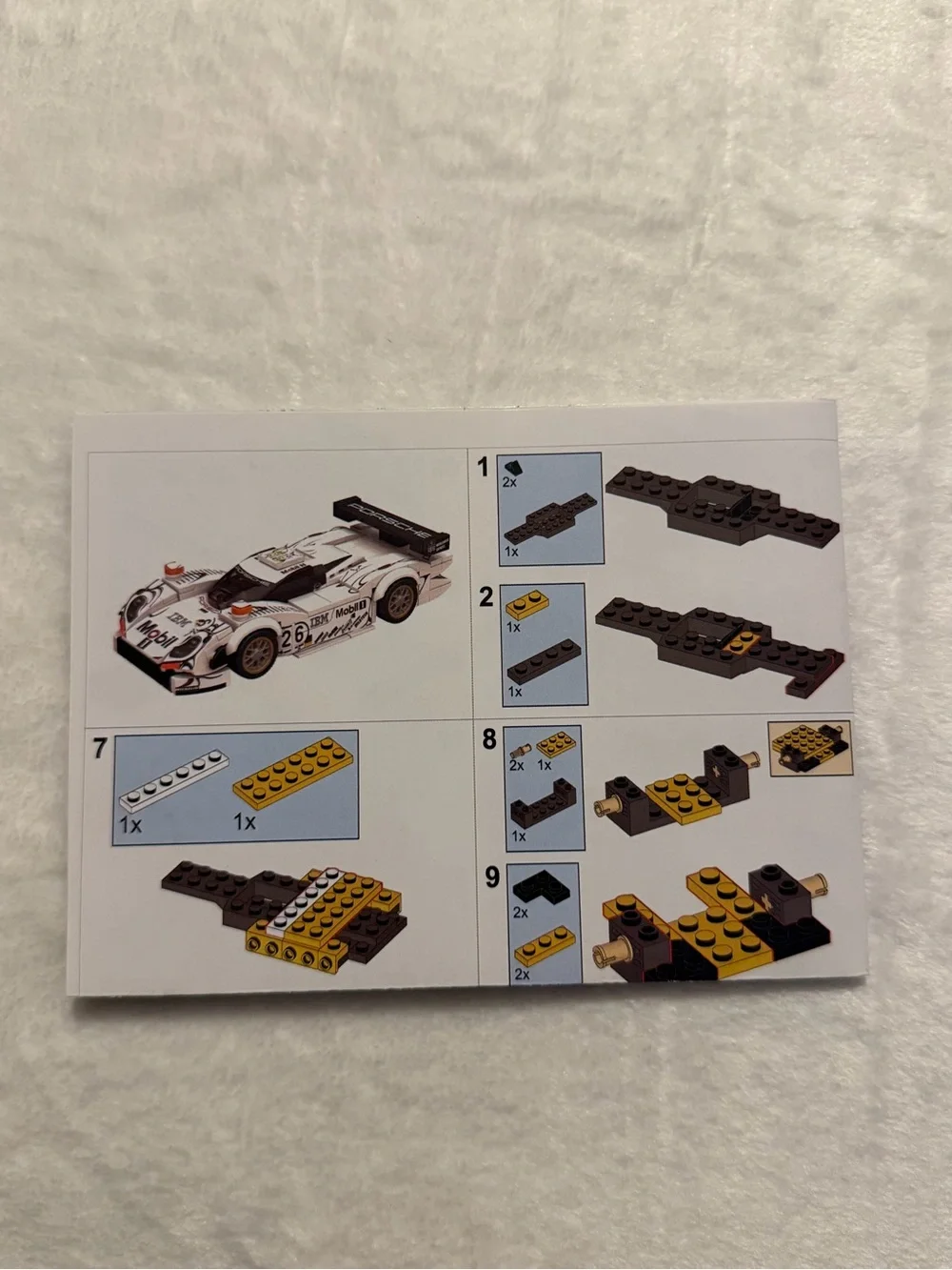 Rebrickable MOC-167834 Porsche 911 GT1 Building Block Set